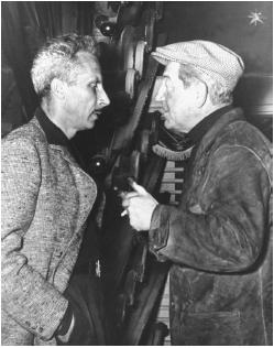 Jacques Becker (right) with Jean Gabin