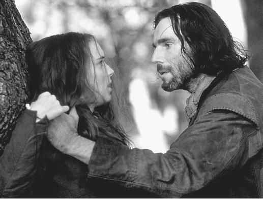 Daniel Day-Lewis and Winona Ryder in The Crucible