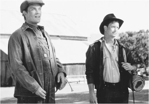 John Malkovich (left) with Gary Sinise in Of Mice and Men