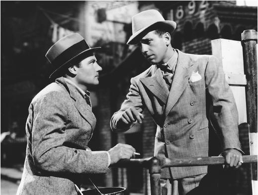 Joel McCrea (left) with Humphrey Bogart in Dead End