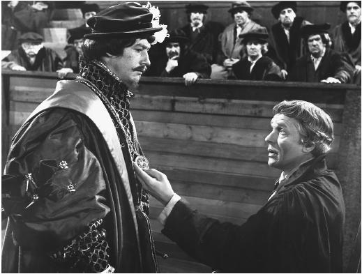 Robert Shaw (left) with Paul Scofield in A Man for All Seasons