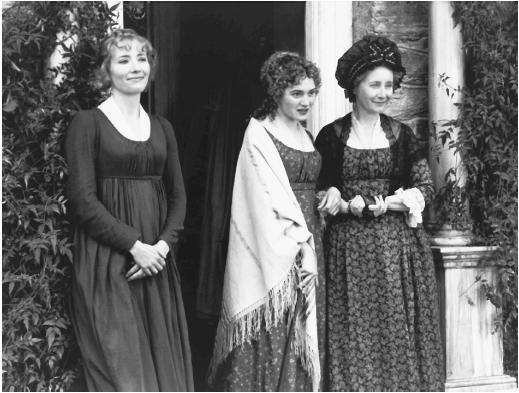 Emma Thompson (left) with Kate Winslet and Gemma Jones in Sense and Sensibility