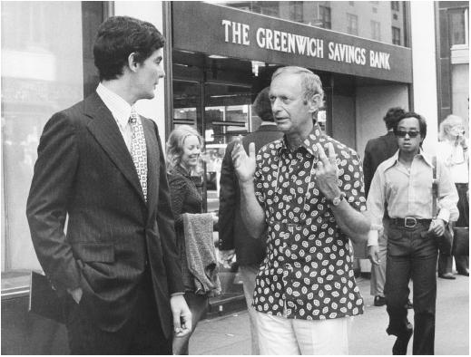 Ernest Lehman (right) with Richard Benjamin