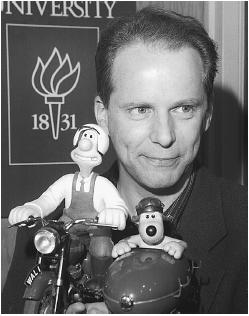 Nick Park with Wallace and Gromit